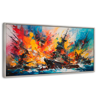 Cuadros Decorativos Canvas Revolution | Buque Explosivo | Panoramico | Portada