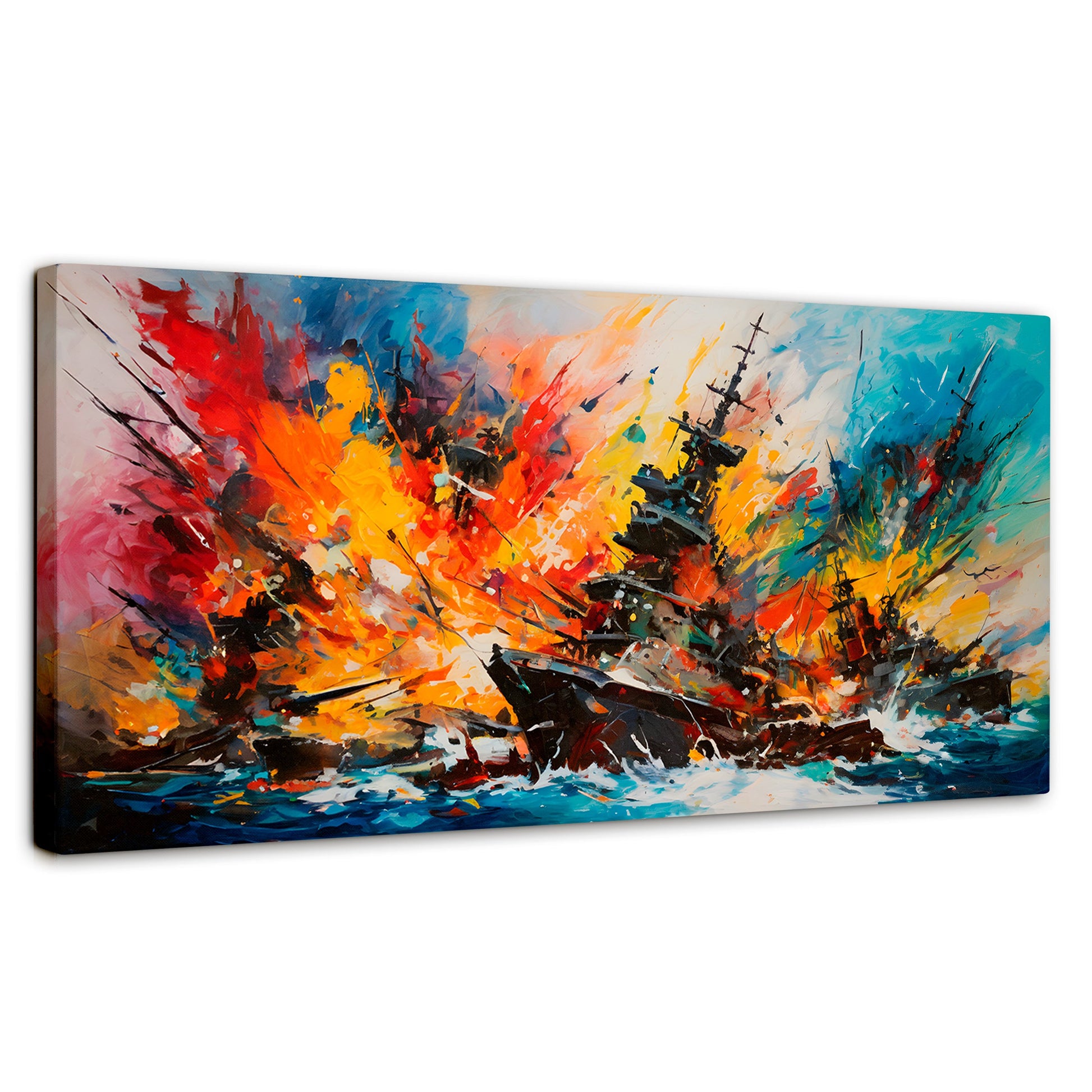 Cuadros Decorativos Canvas Revolution | Buque Explosivo | Panoramico | Portada