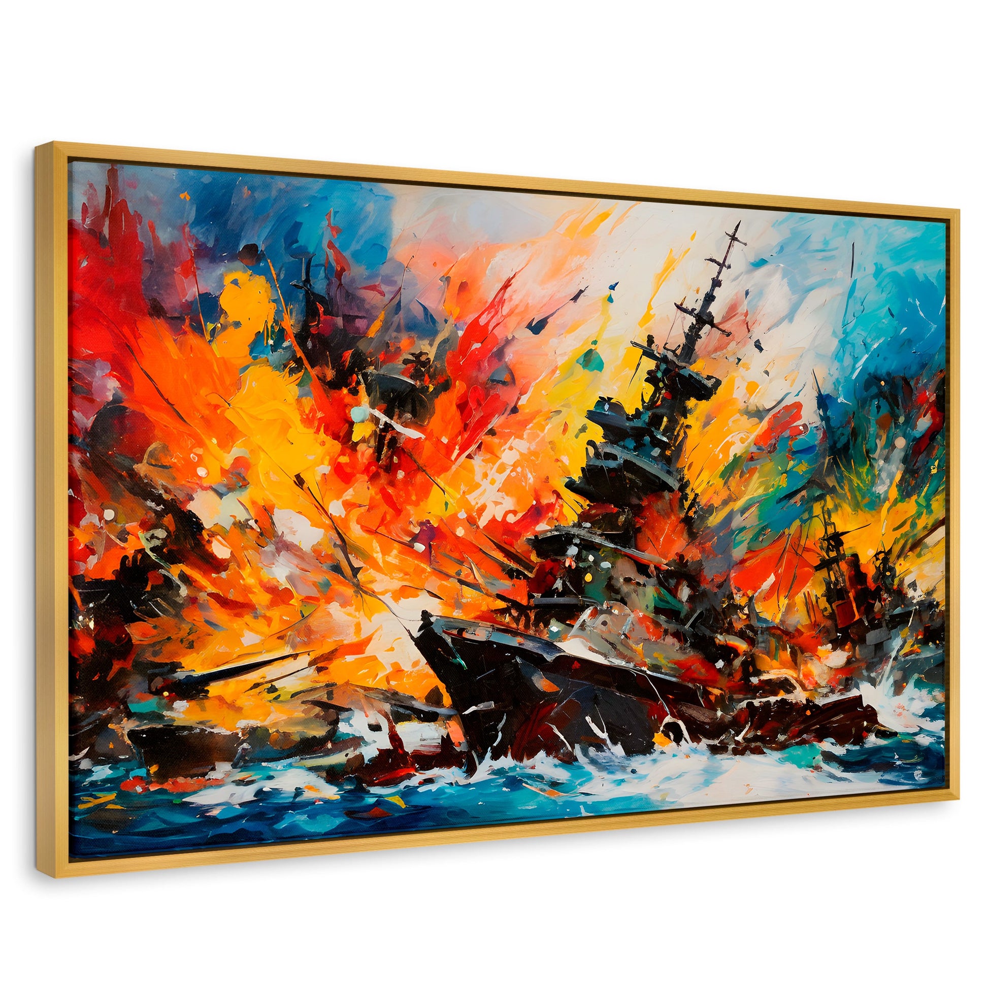 Cuadros Decorativos Canvas Revolution | Buque Explosivo | Rectangular | Portada