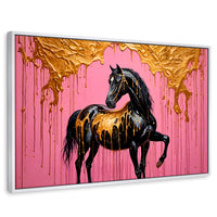 Cuadros Decorativos Canvas Revolution | Caballo Oro Rosa | Rectangular | Portada