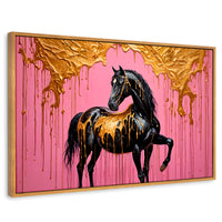 Cuadros Decorativos Canvas Revolution | Caballo Oro Rosa | Rectangular | Portada