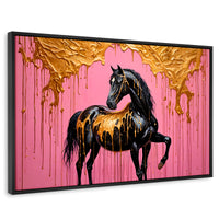 Cuadros Decorativos Canvas Revolution | Caballo Oro Rosa | Rectangular | Portada
