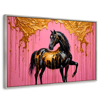 Cuadros Decorativos Canvas Revolution | Caballo Oro Rosa | Rectangular | Portada