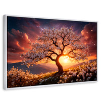 Cuadros Decorativos Canvas Revolution | Calido Resplandor | Rectangular | Portada | Marco Blanco