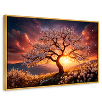 Cuadros Decorativos Canvas Revolution | Calido Resplandor | Rectangular | Portada | Marco Dorado
