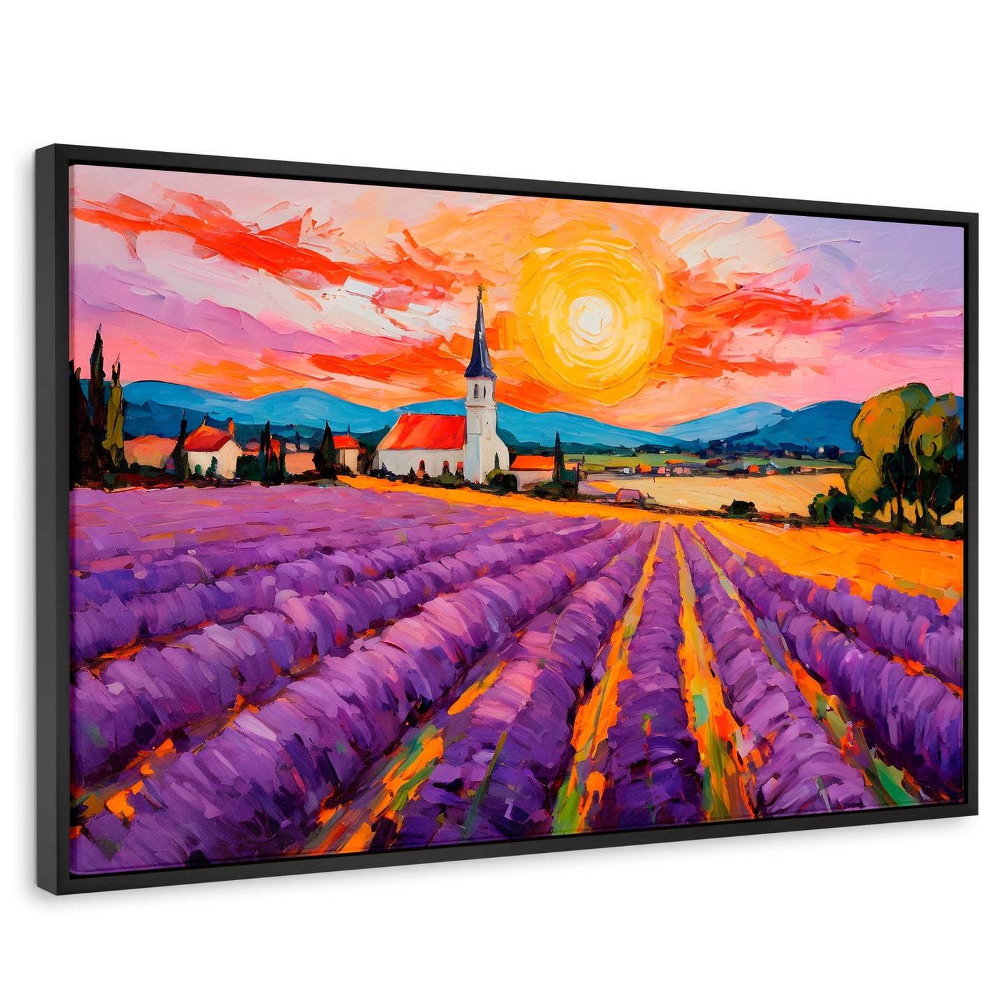 Cuadros Decorativos Canvas Revolution | Campo Lavanda Sun | Rectangular | Portada