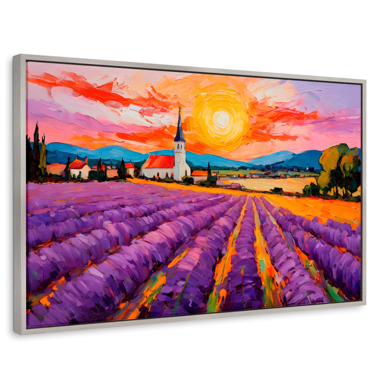 Cuadros Decorativos Canvas Revolution | Campo Lavanda Sun | Rectangular | Portada