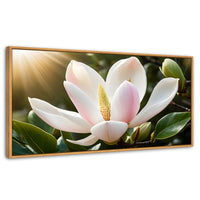 Cuadros Decorativos Canvas Revolution | Canto De Magnolia | Panoramico | Portada | Marco Madera