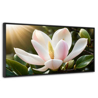 Cuadros Decorativos Canvas Revolution | Canto De Magnolia | Panoramico | Portada | Marco Negro