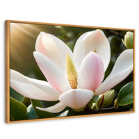 Cuadros Decorativos Canvas Revolution | Canto De Magnolia | Rectangular | Portada | Marco Madera