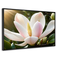 Cuadros Decorativos Canvas Revolution | Canto De Magnolia | Rectangular | Portada | Marco Negro