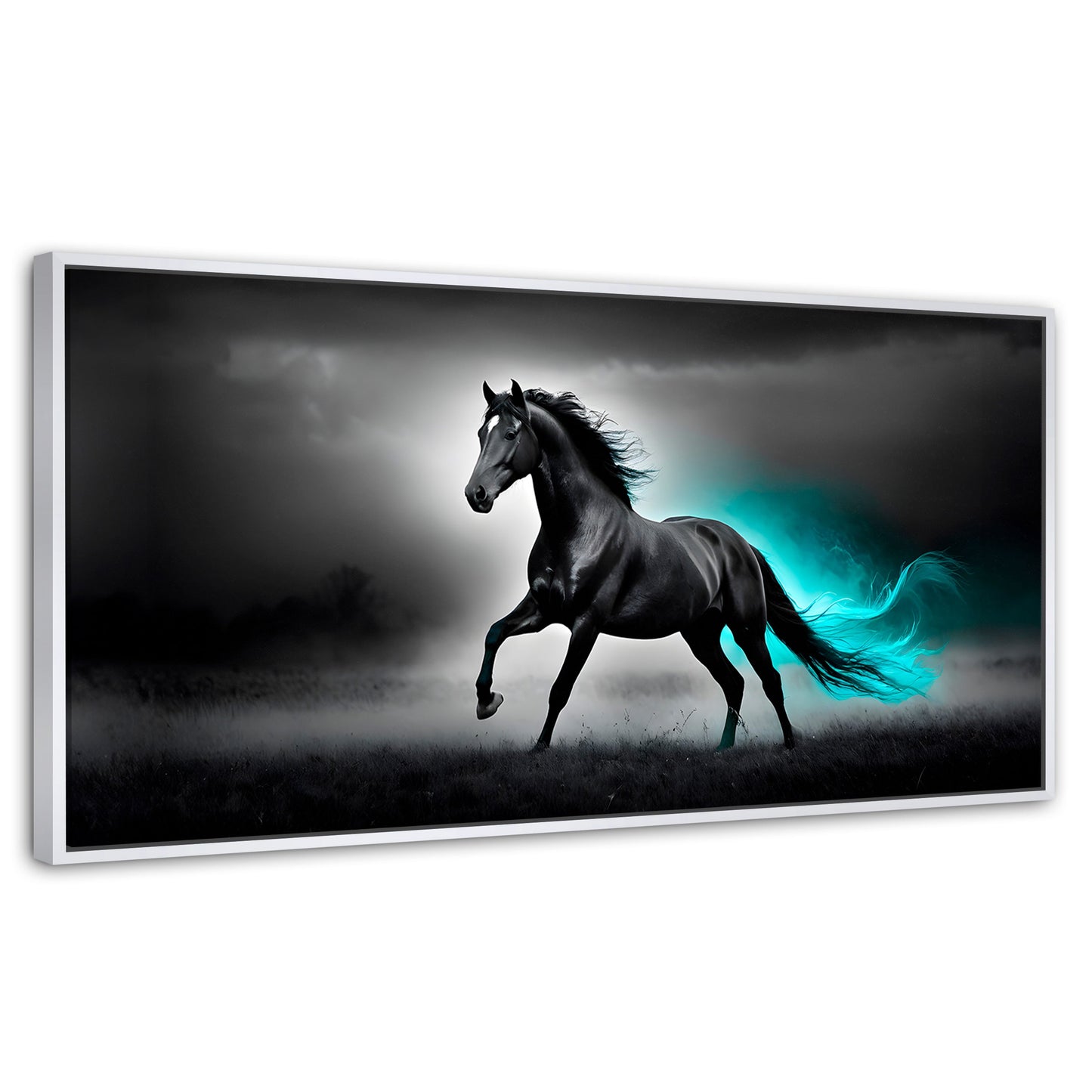 Cuadros Decorativos Canvas Revolution | Carrera Luminosa | Panoramico | Portada | Marco Dorado