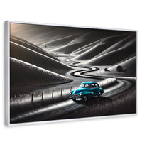 Cuadros Decorativos Canvas Revolution | Carretera Celeste | Rectangular | Portada | Marco Blanco