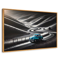 Cuadros Decorativos Canvas Revolution | Carretera Celeste | Rectangular | Portada | Marco Madera