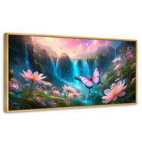 Cuadros Decorativos Canvas Revolution | Cascada De Alas | Panoramico | Portada | Marco Madera