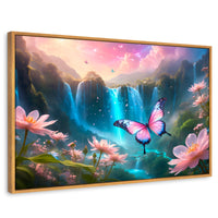 Cuadros Decorativos Canvas Revolution | Cascada De Alas | Rectangular | Portada | Marco Madera