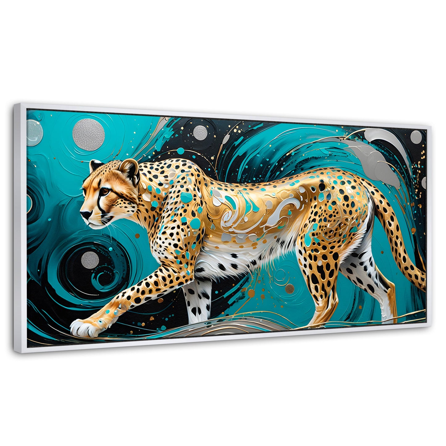 Cuadros Decorativos Canvas Revolution | Cheetah Dorado | Panoramico | Portada