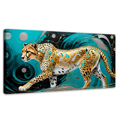 Cuadros Decorativos Canvas Revolution | Cheetah Dorado | Panoramico | Portada