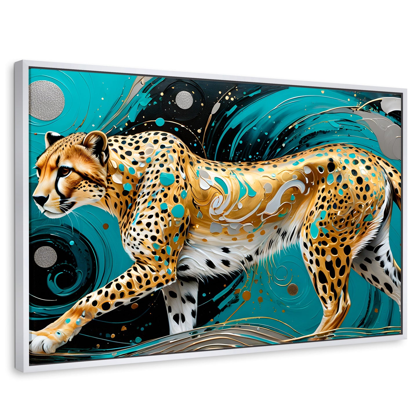 Cuadros Decorativos Canvas Revolution | Cheetah Dorado | Rectangular | Portada