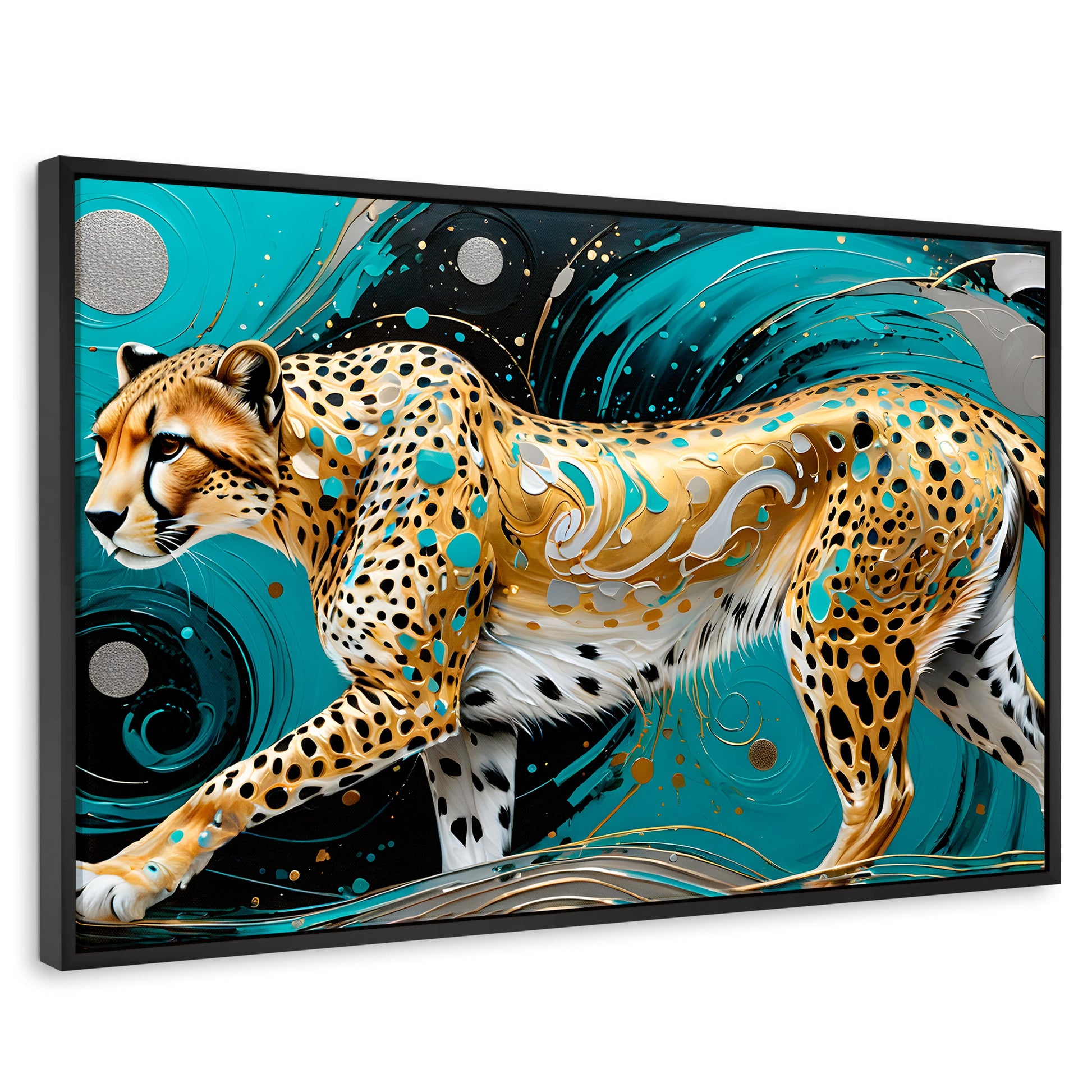 Cuadros Decorativos Canvas Revolution | Cheetah Dorado | Rectangular | Portada