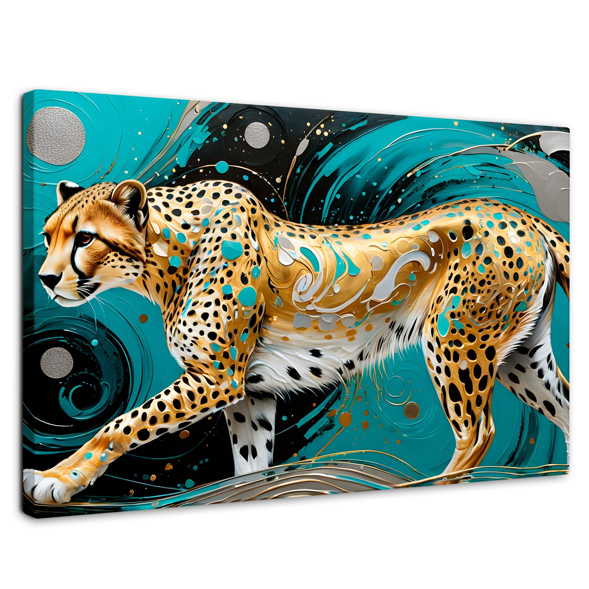 Cuadros Decorativos Canvas Revolution | Cheetah Dorado | Rectangular | Portada