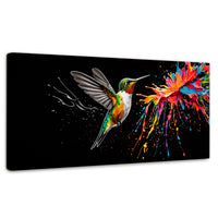 Cuadros Decorativos Canvas Revolution | Colibri Luminoso | Panoramico | Portada | Marco SinMarco
