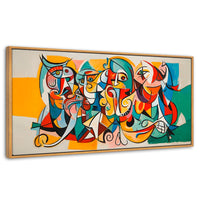 Cuadros Decorativos Canvas Revolution | Colorido Cubismo | Panoramico | Portada