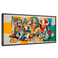 Cuadros Decorativos Canvas Revolution | Colorido Cubismo | Panoramico | Portada