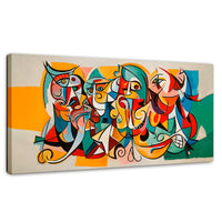 Cuadros Decorativos Canvas Revolution | Colorido Cubismo | Panoramico | Portada