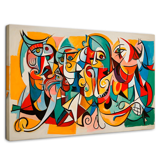 Cuadros Decorativos Canvas Revolution | Colorido Cubismo | Rectangular | Portada