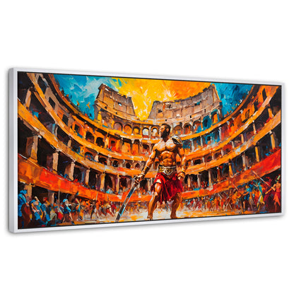 Cuadros Decorativos Canvas Revolution | Combate Gladiador | Panoramico | Portada