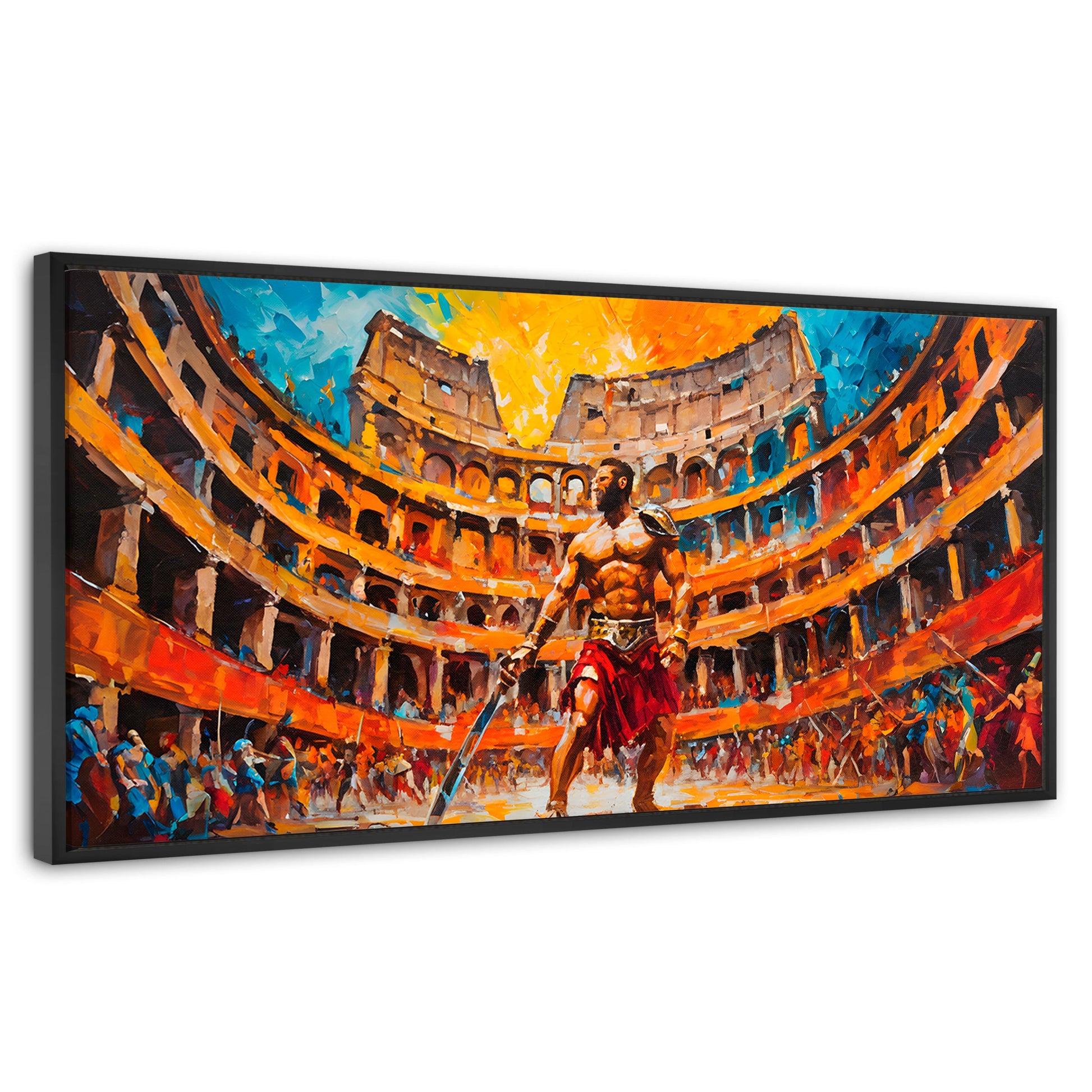 Cuadros Decorativos Canvas Revolution | Combate Gladiador | Panoramico | Portada