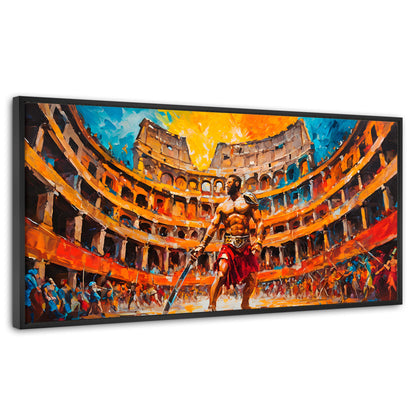 Cuadros Decorativos Canvas Revolution | Combate Gladiador | Panoramico | Portada