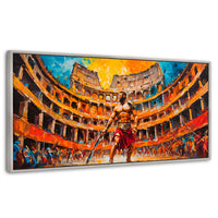 Cuadros Decorativos Canvas Revolution | Combate Gladiador | Panoramico | Portada