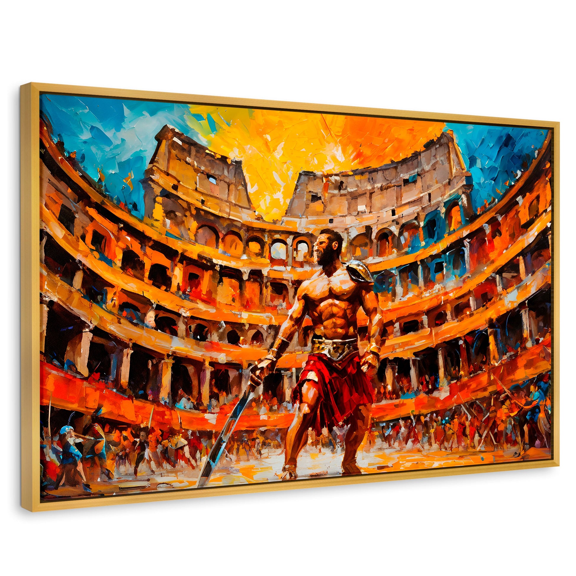 Cuadros Decorativos Canvas Revolution | Combate Gladiador | Rectangular | Portada