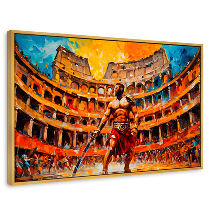Cuadros Decorativos Canvas Revolution | Combate Gladiador | Rectangular | Portada