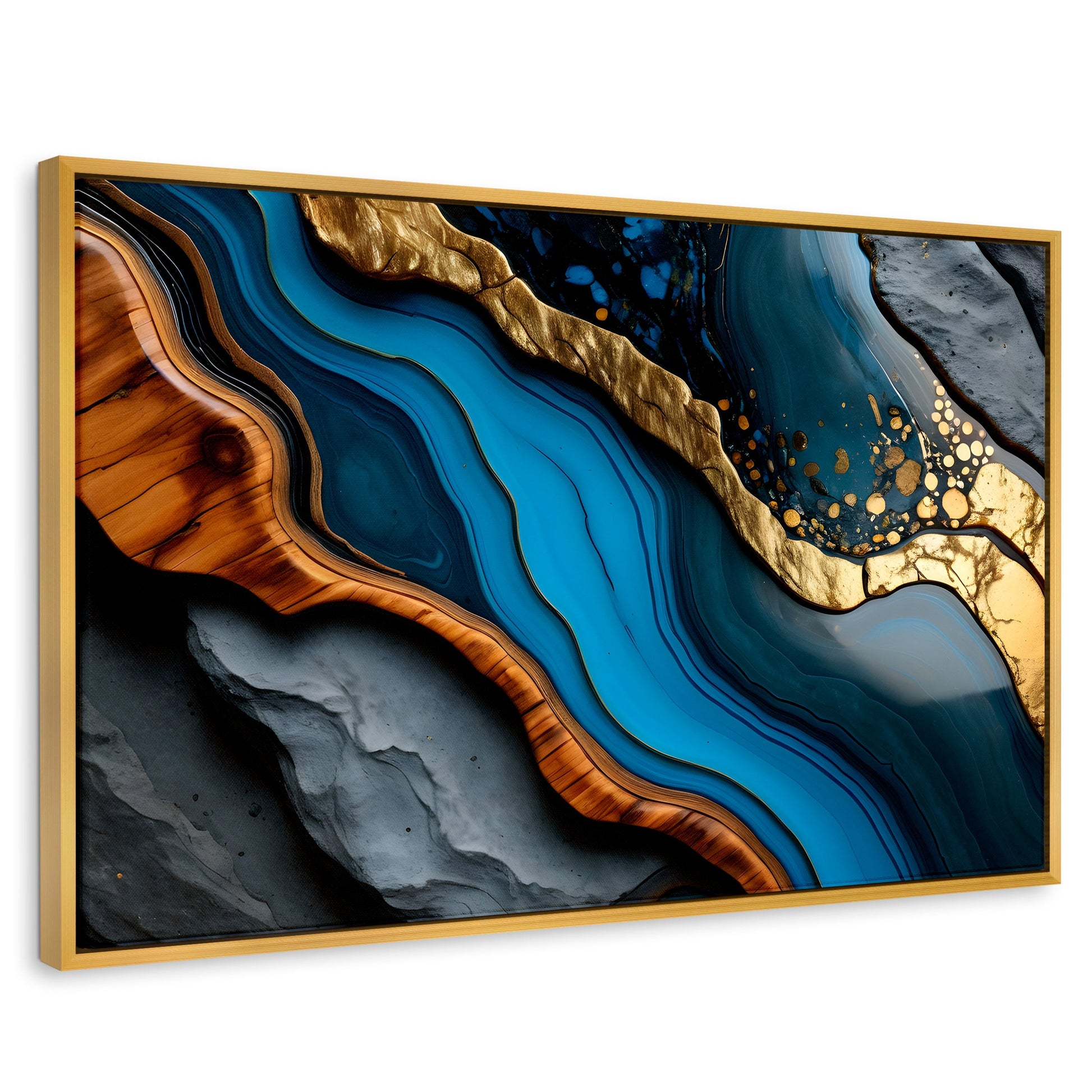 Cuadros Decorativos Canvas Revolution | Corriente Turquesa | Rectangular | Portada