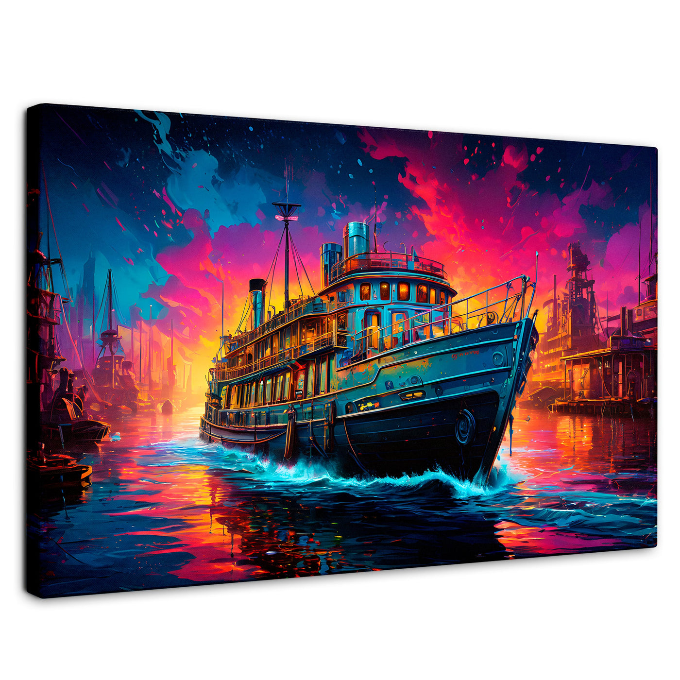 Cuadros Decorativos Canvas Revolution | Crepusculo Acuatico | Rectangular | Portada | Marco SinMarco