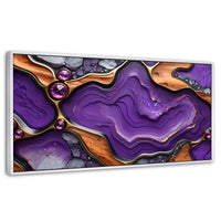 Cuadros Decorativos Canvas Revolution | Cristales Purpura | Panoramico | Portada