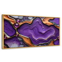 Cuadros Decorativos Canvas Revolution | Cristales Purpura | Panoramico | Portada