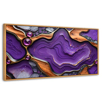 Cuadros Decorativos Canvas Revolution | Cristales Purpura | Panoramico | Portada