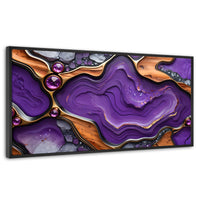 Cuadros Decorativos Canvas Revolution | Cristales Purpura | Panoramico | Portada