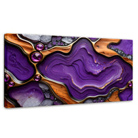 Cuadros Decorativos Canvas Revolution | Cristales Purpura | Panoramico | Portada