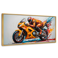 Cuadros Decorativos Canvas Revolution | Cross Colorido | Panoramico | Portada | Marco Dorado