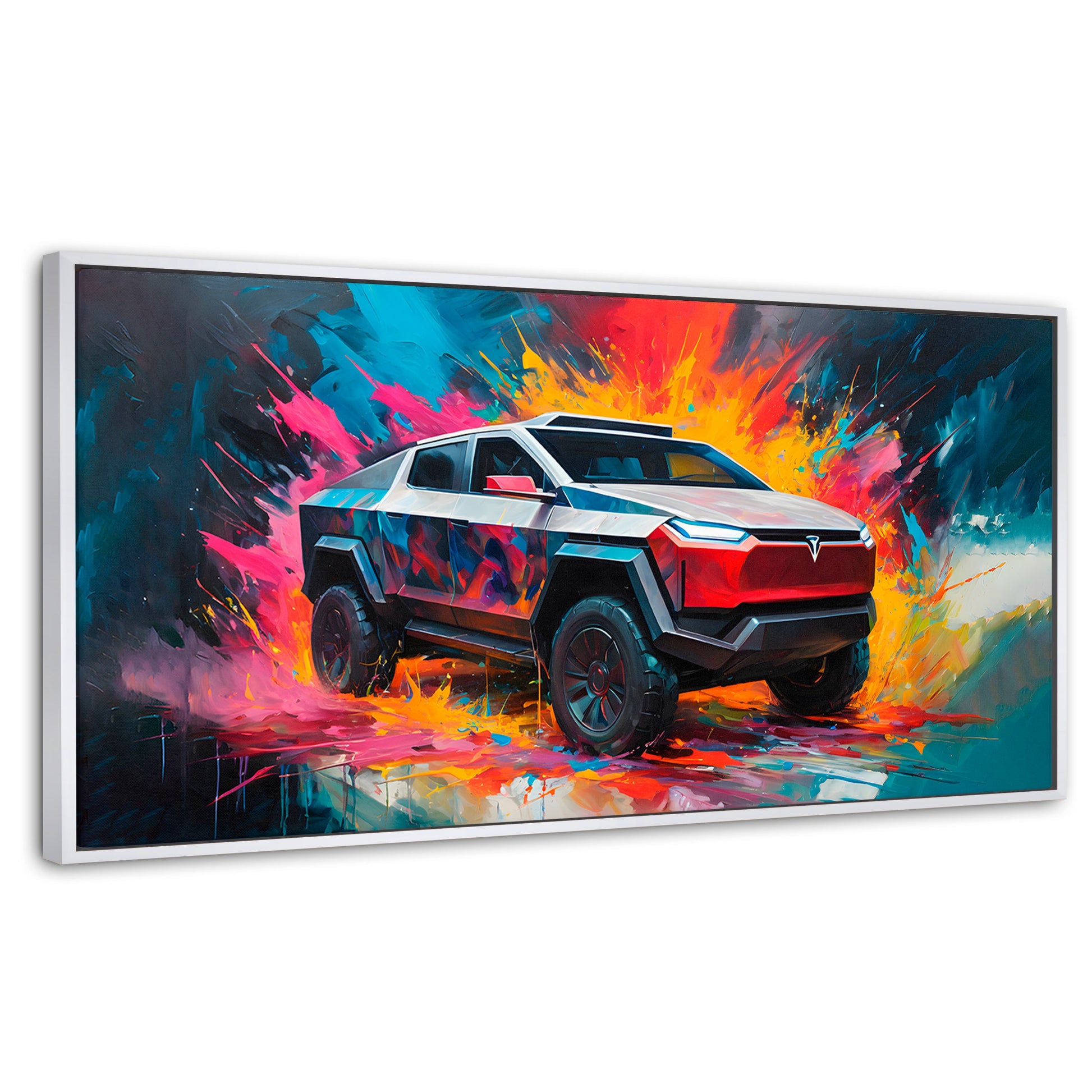 Cuadros Decorativos Canvas Revolution | Cyber Colors Truck | Panoramico | Portada