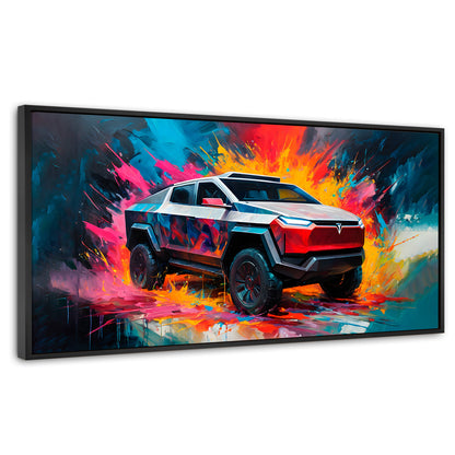Cuadros Decorativos Canvas Revolution | Cyber Colors Truck | Panoramico | Portada