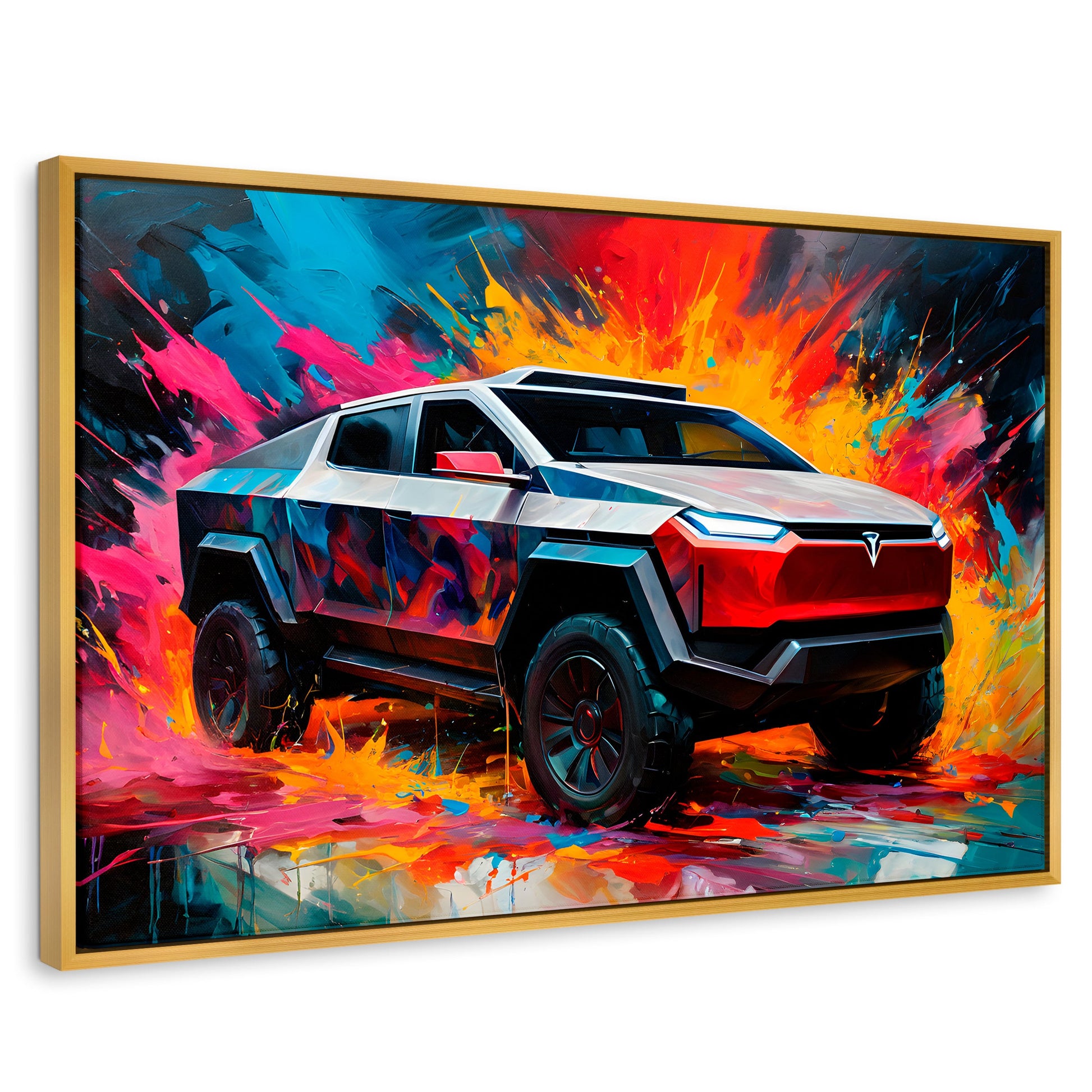 Cuadros Decorativos Canvas Revolution | Cyber Colors Truck | Rectangular | Portada