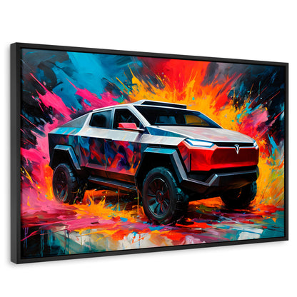 Cuadros Decorativos Canvas Revolution | Cyber Colors Truck | Rectangular | Portada