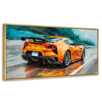Cuadros Decorativos Canvas Revolution | Deportivo Mclaren | Panoramico | Portada | Marco Dorado