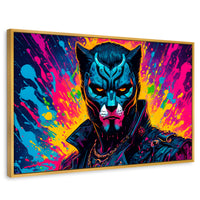 Cuadros Decorativos Canvas Revolution | Destellos Felinos | Rectangular | Portada | Marco Dorado